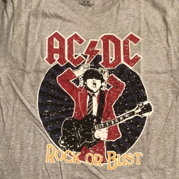 AC/DC Rock Or Bust Retro Band Tee Shirt - Picture 7 of 7